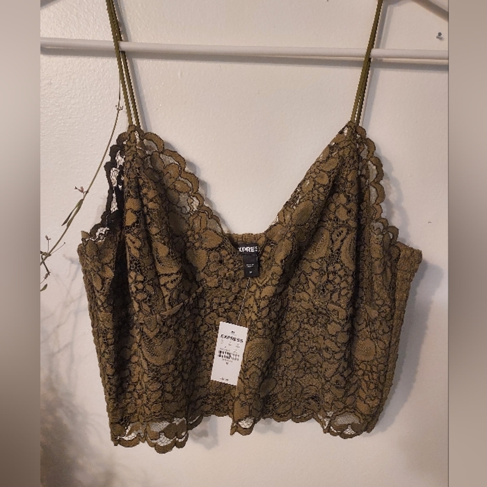 Express lace crop top